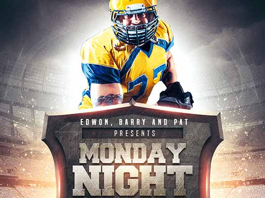 Monday Night Football Flyer
