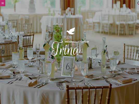 Weddings By Trina Web Sample